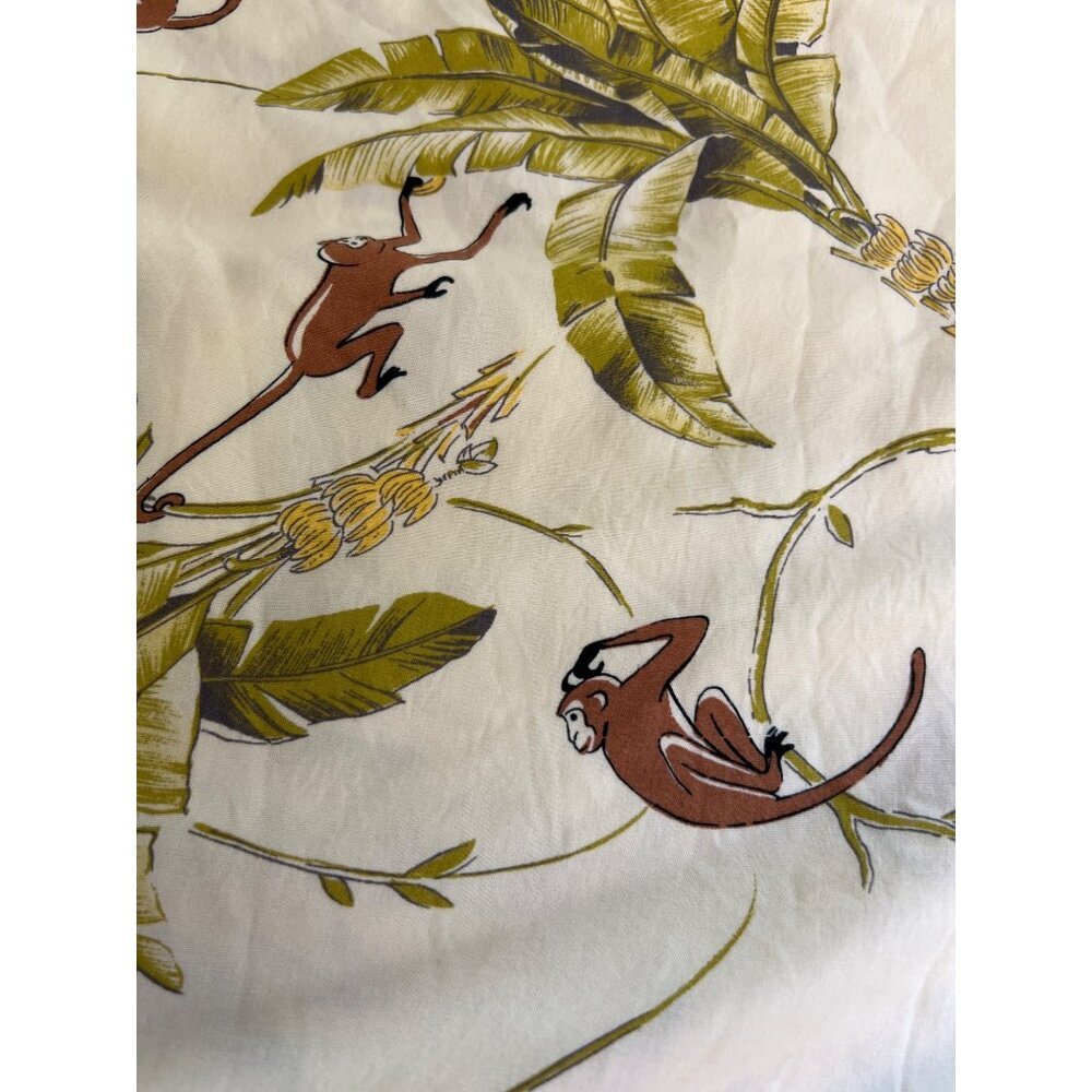 Peppermint Bay Monkey Shift Dress Bananas Palm Trees Hawaiian Tropical Cruise - Picture 6 of 8